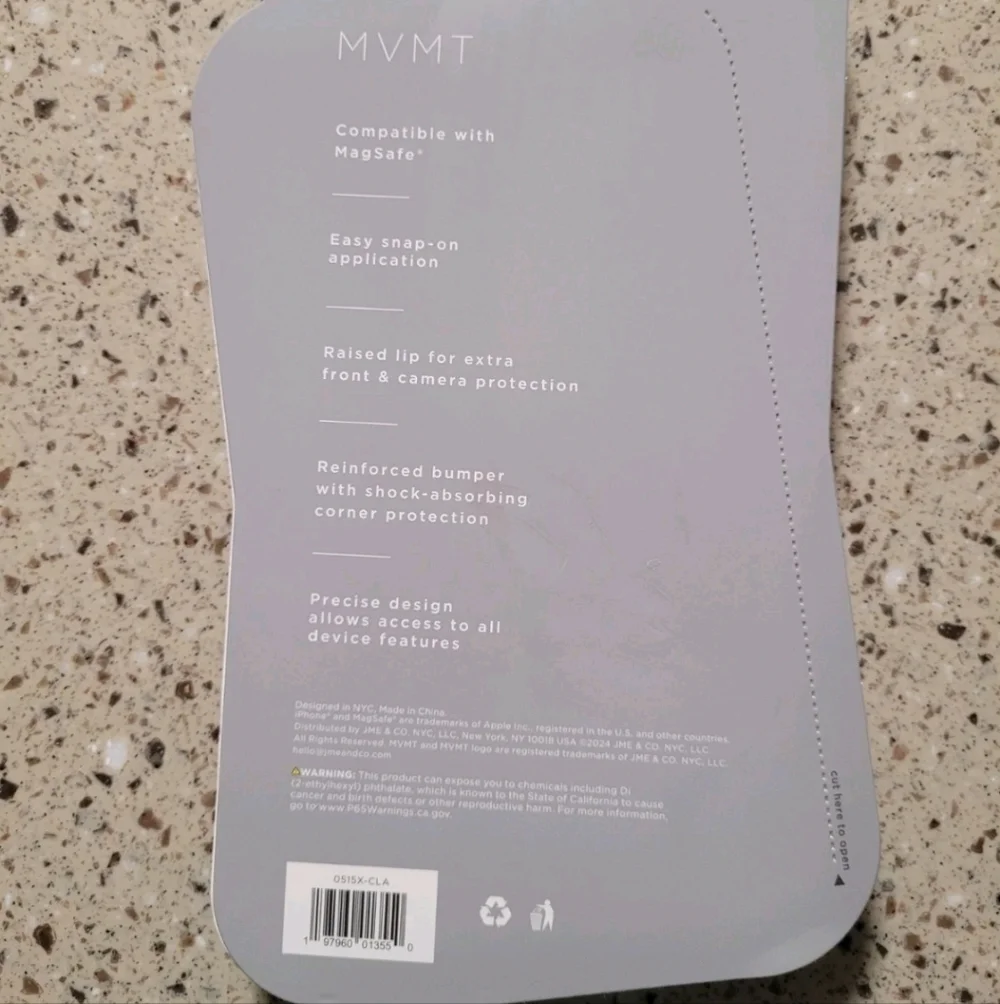 MVMT Clear iPhone 15 Pro Max Extreme Protection Magsafe Case NEW
